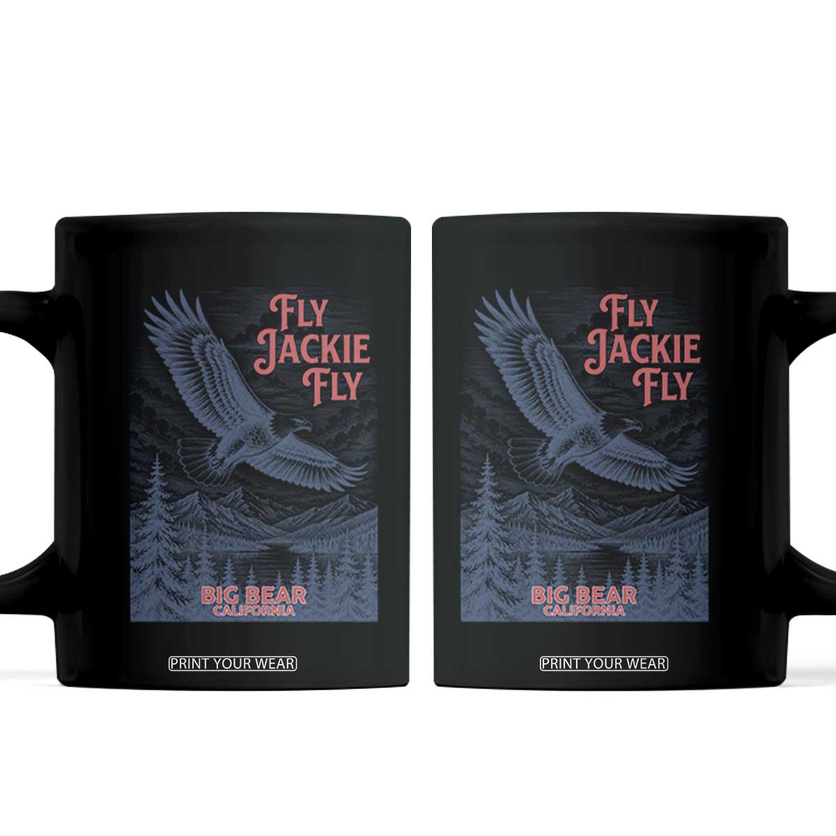 Jackie The Big Bear Eagle Supports California Wildlife Coffee Mug