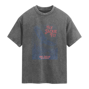 Jackie The Big Bear Eagle Supports California Wildlife Washed Cotton T-Shirt