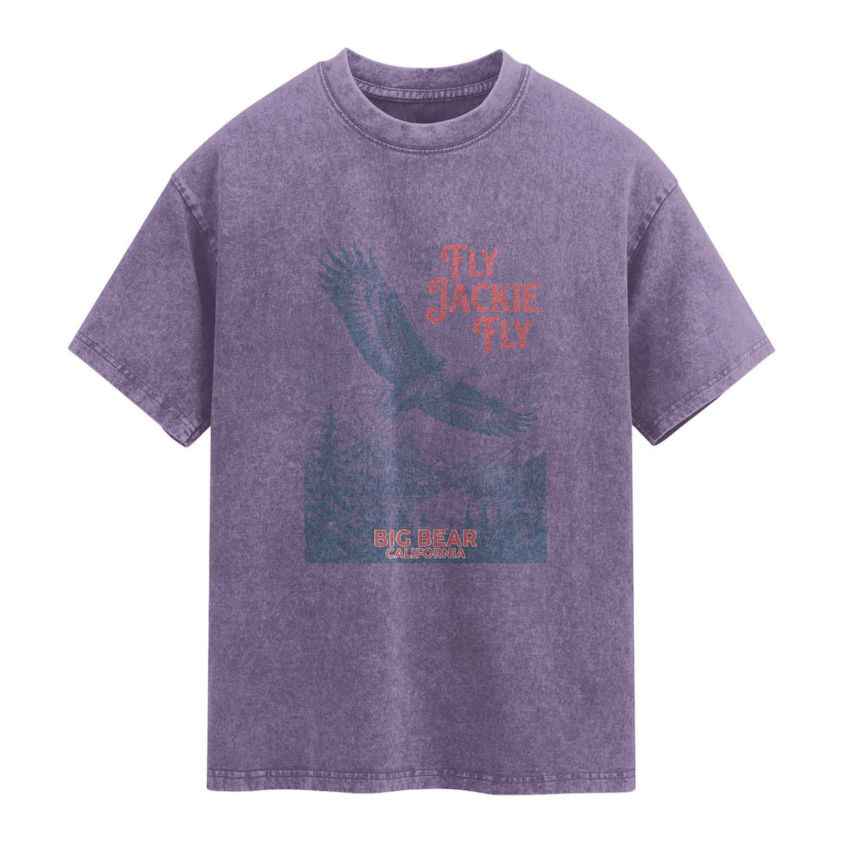 Jackie The Big Bear Eagle Supports California Wildlife Washed Cotton T-Shirt