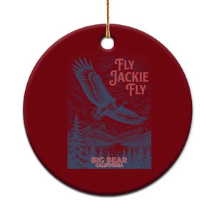 Jackie The Big Bear Eagle Supports California Wildlife Ceramic Ornament