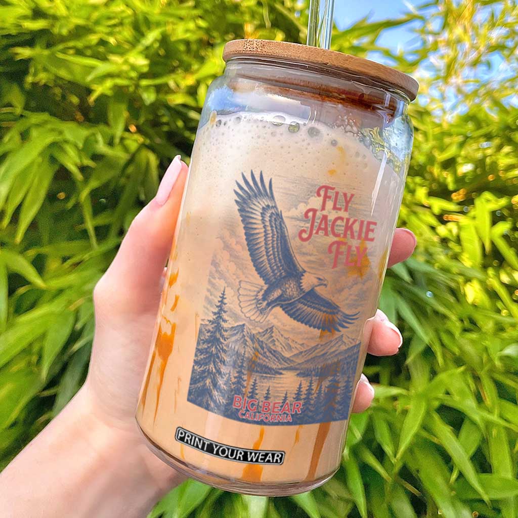 Jackie The Big Bear Eagle Supports California Wildlife Glass Can