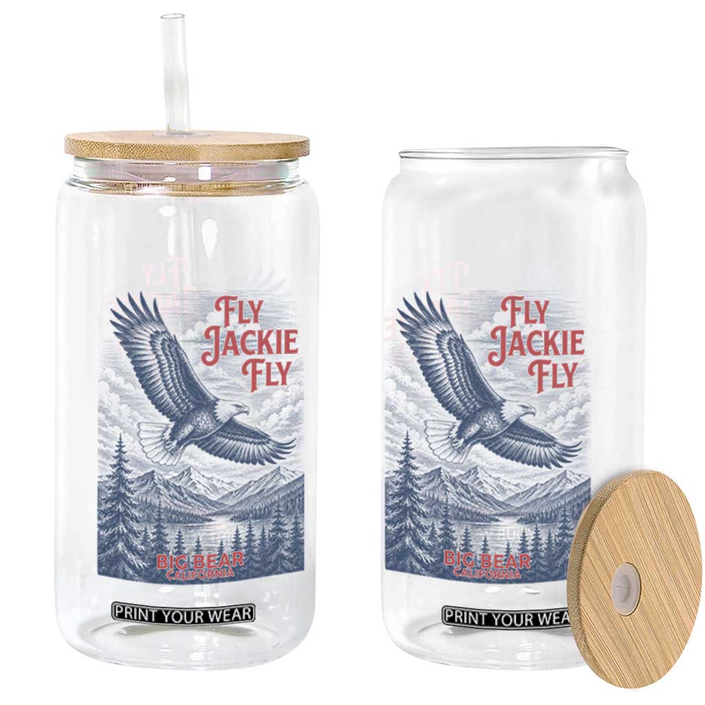 Jackie The Big Bear Eagle Supports California Wildlife Glass Can