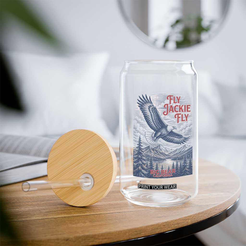 Jackie The Big Bear Eagle Supports California Wildlife Glass Can