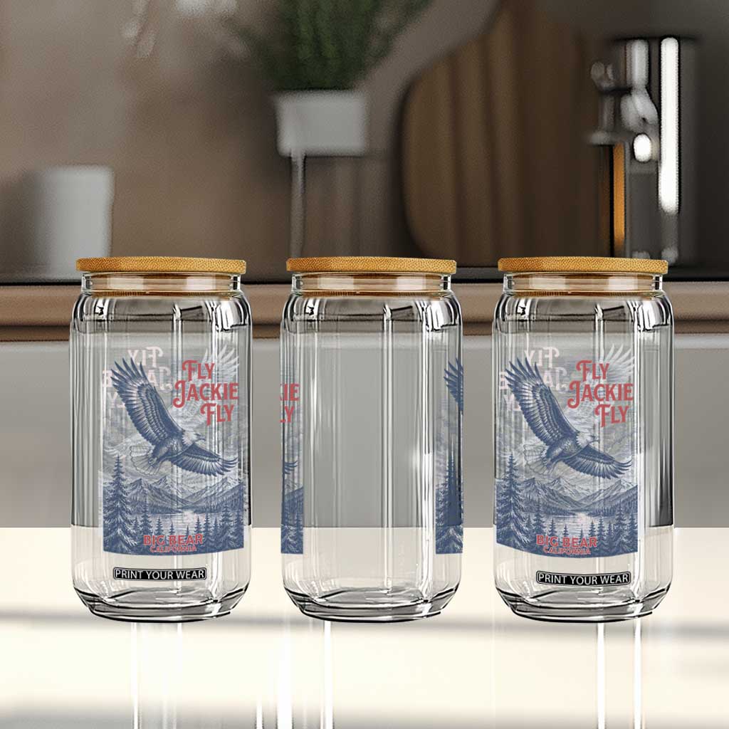 Jackie The Big Bear Eagle Supports California Wildlife Glass Can