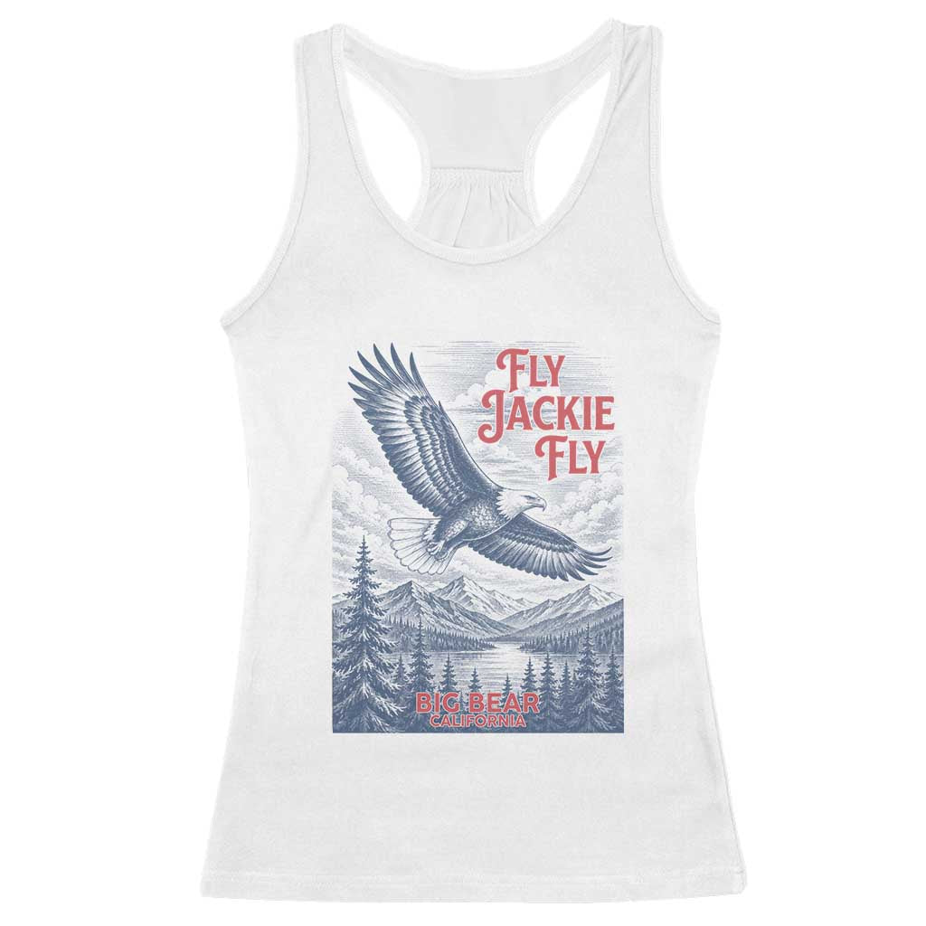 Jackie The Big Bear Eagle Supports California Wildlife Racerback Tank Top