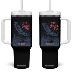 Jackie The Big Bear Eagle Supports California Wildlife Tumbler With Handle