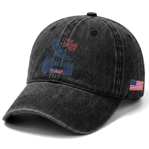 Jackie The Big Bear Eagle Supports California Wildlife Washed Cotton Baseball Cap