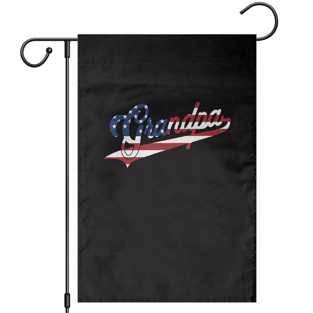 Grandpa Bold Patriotic American Flag Father’s Day Grandpa Garden Flag