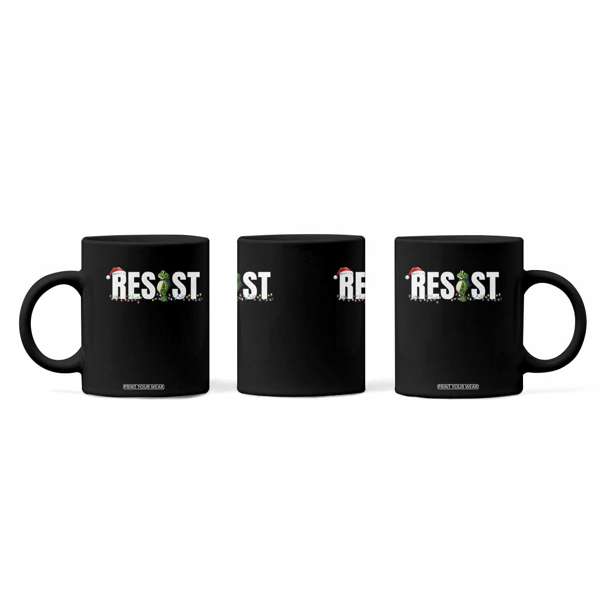 Resist Frog Christmas Coffee Mug Funny Portland Protest ICE Activist Meme 2025 TS14 Print Your Wear
