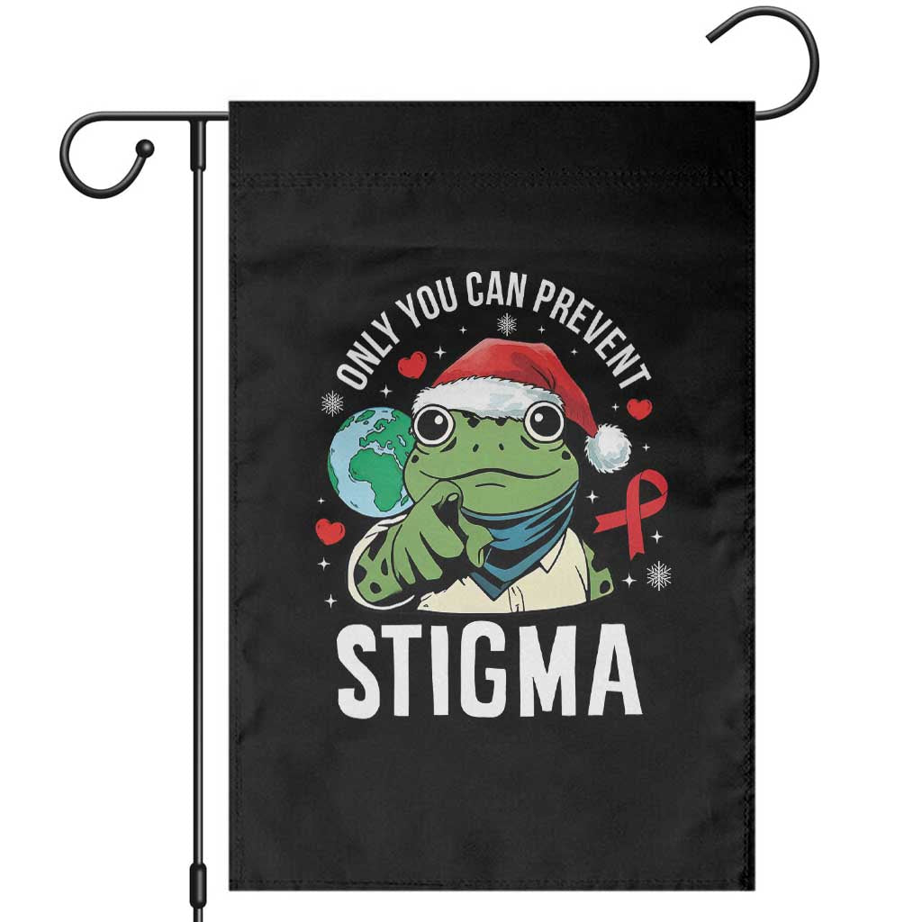 Resist Frog AIDS Awareness Christmas Garden Flag Only You Can Prevent Stigma TS14 Black Print Your Wear