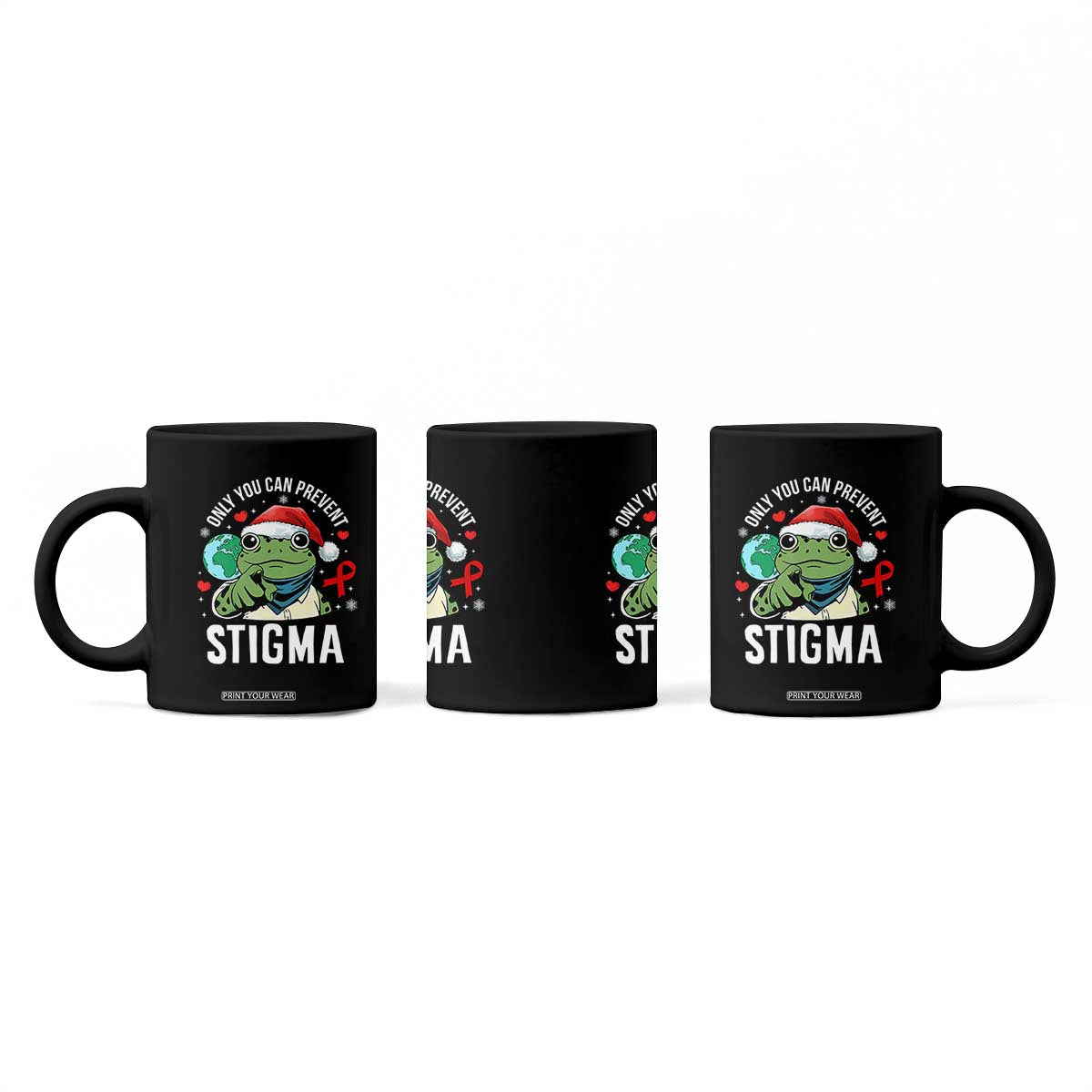 Resist Frog AIDS Awareness Christmas Coffee Mug Only You Can Prevent Stigma TS14 Print Your Wear