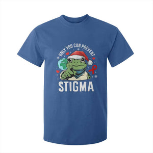 Resist Frog AIDS Awareness Christmas T Shirt For Kid Only You Can Prevent Stigma TS14 Royal Blue Print Your Wear