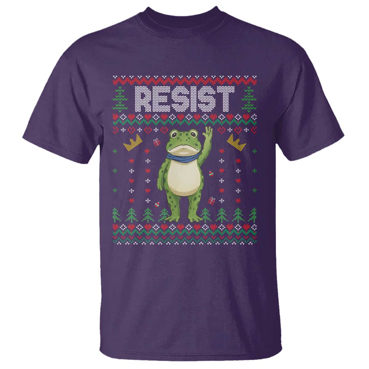 Resist Frog T Shirt Funny Portland Protest ICE Activist Meme 2025 TS14 Purple Print Your Wear