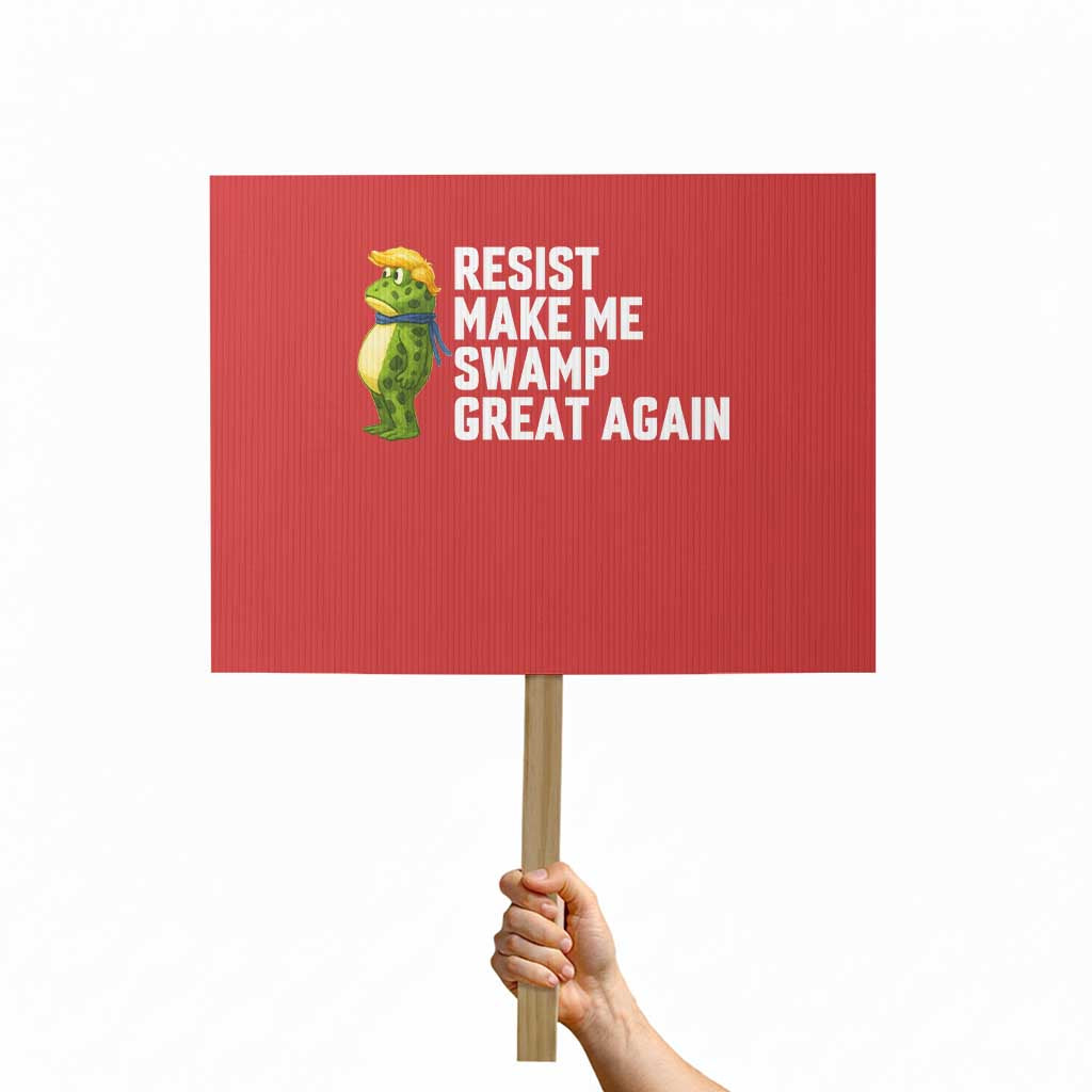 Resist Frog Protest Sign Funny Polittical 2025 Meme TS14 Horizontal 18