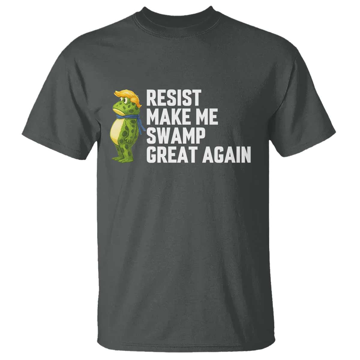 Resist Frog T Shirt Funny Polittical 2025 Meme TS14 Dark Heather Print Your Wear