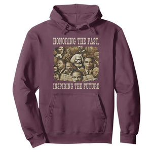 Honoring The Past Inspiring The Future Hoodie Black History Month TS14 Maroon Print Your Wear