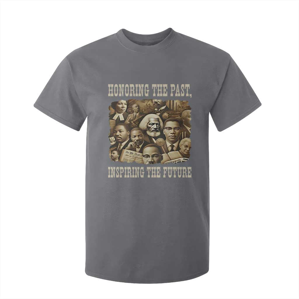 Honoring The Past Inspiring The Future T Shirt For Kid Black History Month TS14 Charcoal Print Your Wear