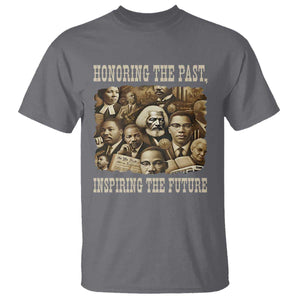 Honoring The Past Inspiring The Future T Shirt Black History Month TS14 Charcoal Print Your Wear