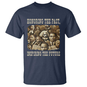Honoring The Past Inspiring The Future T Shirt Black History Month TS14 Navy Print Your Wear