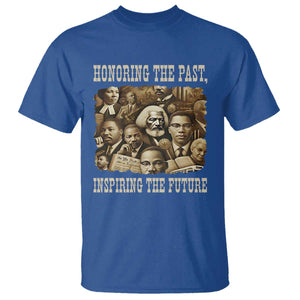 Honoring The Past Inspiring The Future T Shirt Black History Month TS14 Royal Blue Print Your Wear