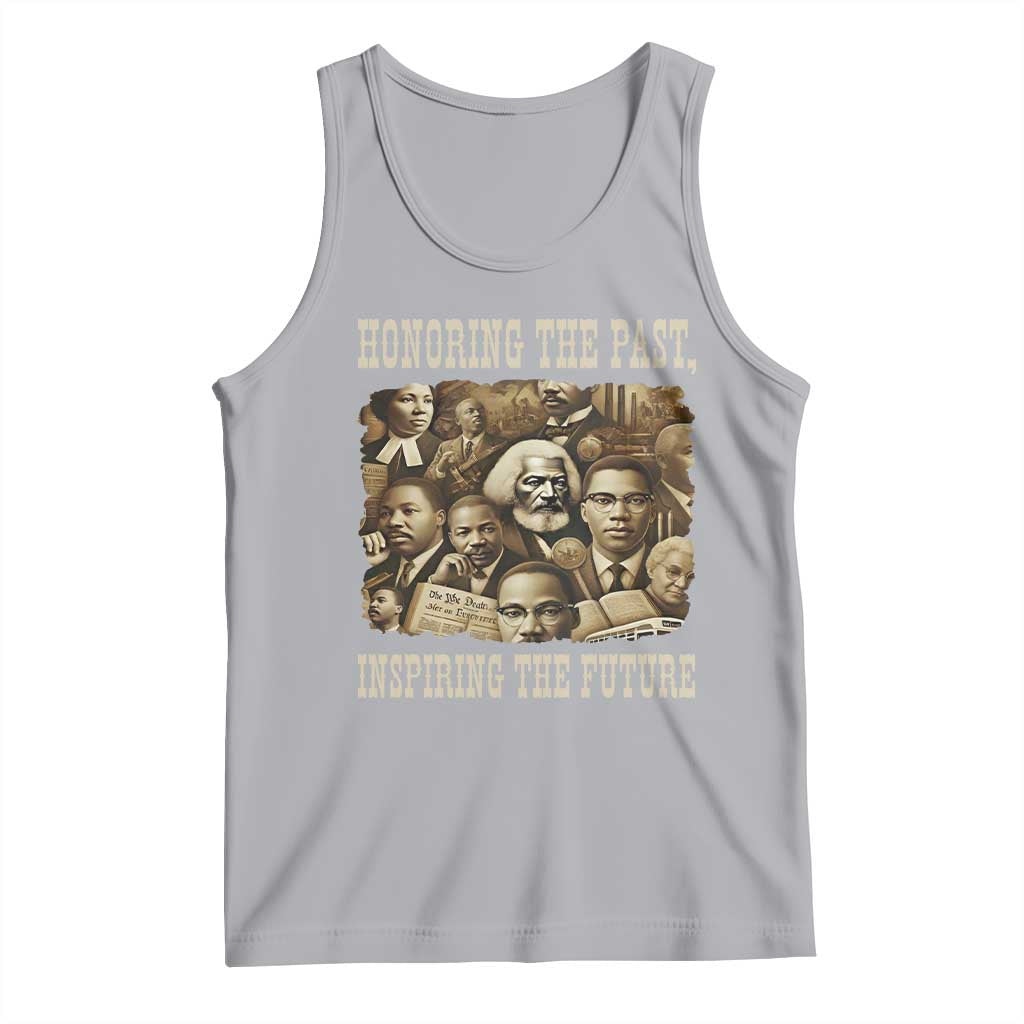 Honoring The Past Inspiring The Future Tank Top Black History Month TS14 Athletic Heather Print Your Wear