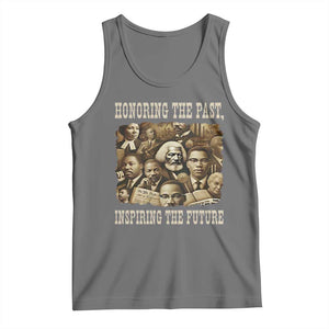 Honoring The Past Inspiring The Future Tank Top Black History Month TS14 Black Heather Print Your Wear