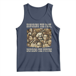 Honoring The Past Inspiring The Future Tank Top Black History Month TS14 Navy Print Your Wear