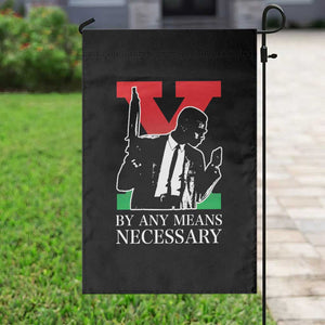 Malcolm X Garden Flag By Any Means Necessary TS14 Print Your Wear