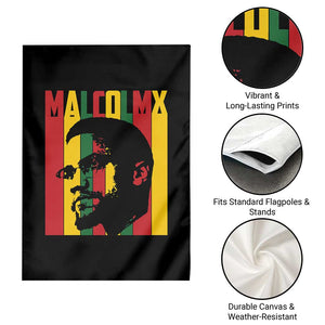 Malcolm X Garden Flag Pan African Flag Black History TS14 Print Your Wear