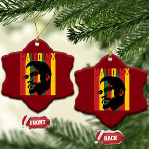 Malcolm X Ceramic Ornament Pan African Flag Black History TS14 Print Your Wear