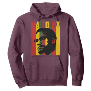 Malcolm X Hoodie Pan African Flag Black History TS14 Maroon Print Your Wear
