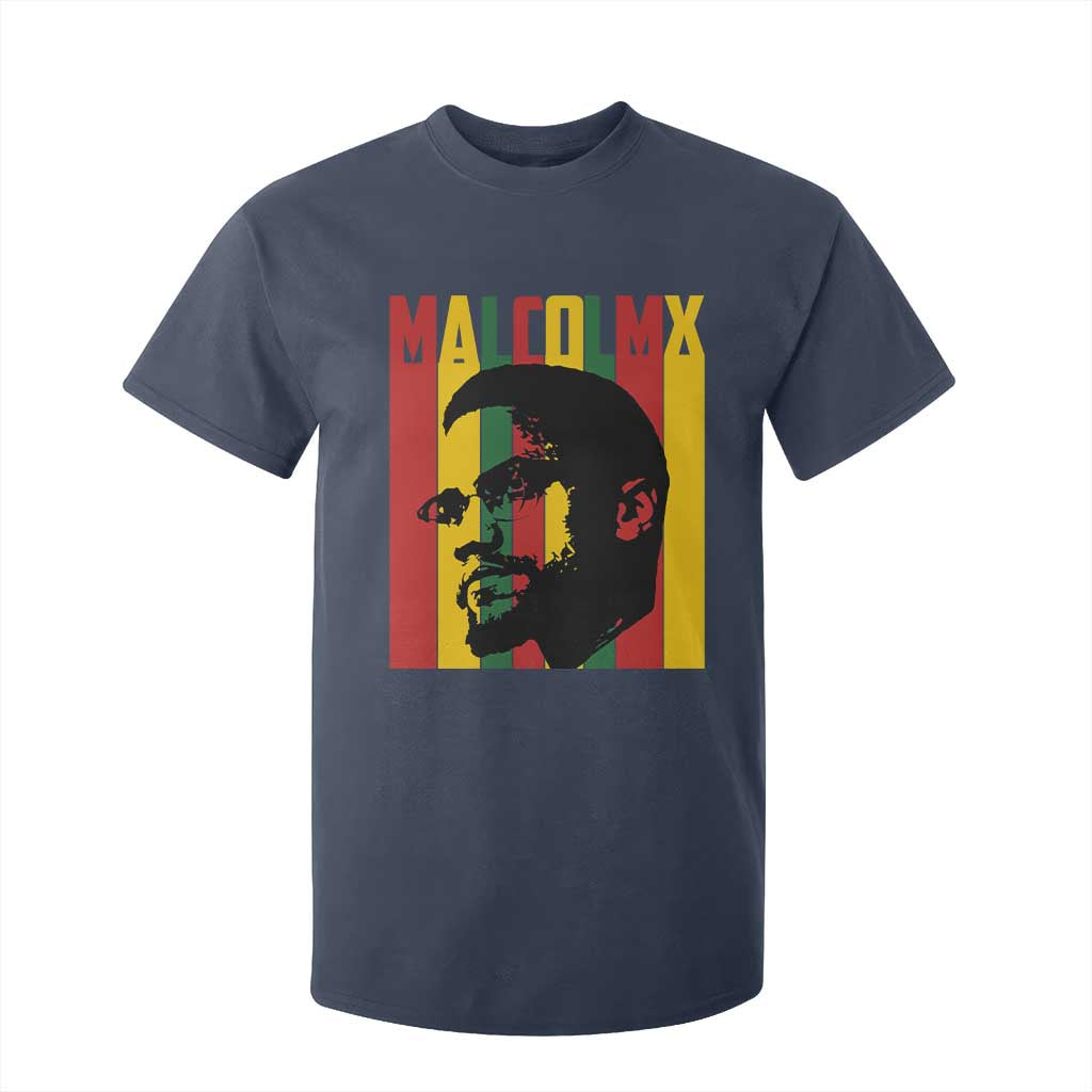 Malcolm X T Shirt For Kid Pan African Flag Black History TS14 Navy Print Your Wear