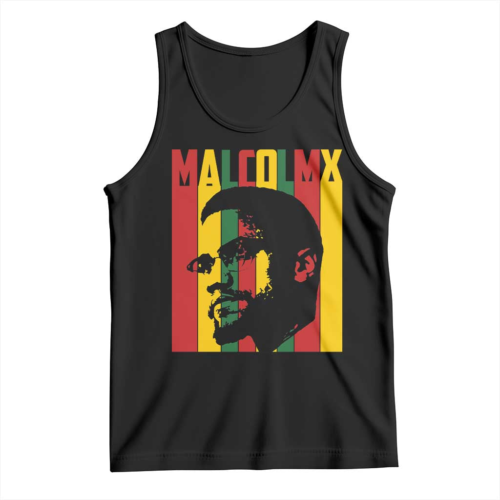 Malcolm X Tank Top Pan African Flag Black History TS14 Black Print Your Wear