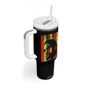 Malcolm X Tumbler With Handle Pan African Flag Black History TS14 Print Your Wear