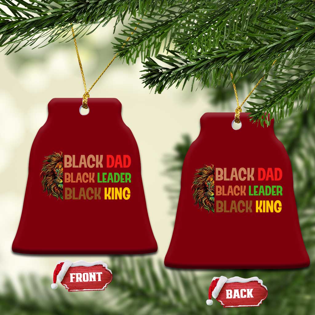 Black Affrican Melanin Ceramic Ornament Lion Father Day Dad Leader Black King TS14 Print Your Wear