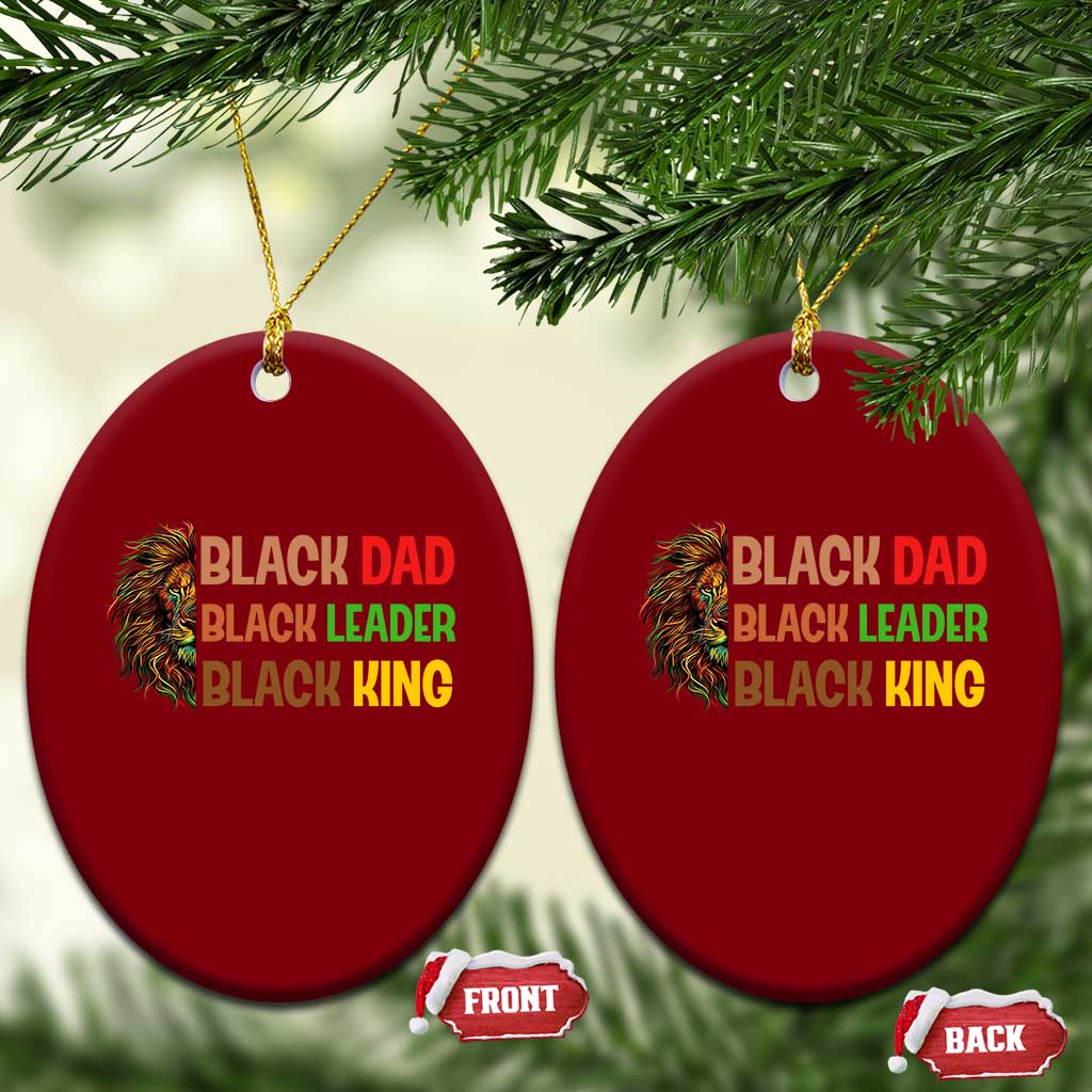 Black Affrican Melanin Ceramic Ornament Lion Father Day Dad Leader Black King TS14 Print Your Wear