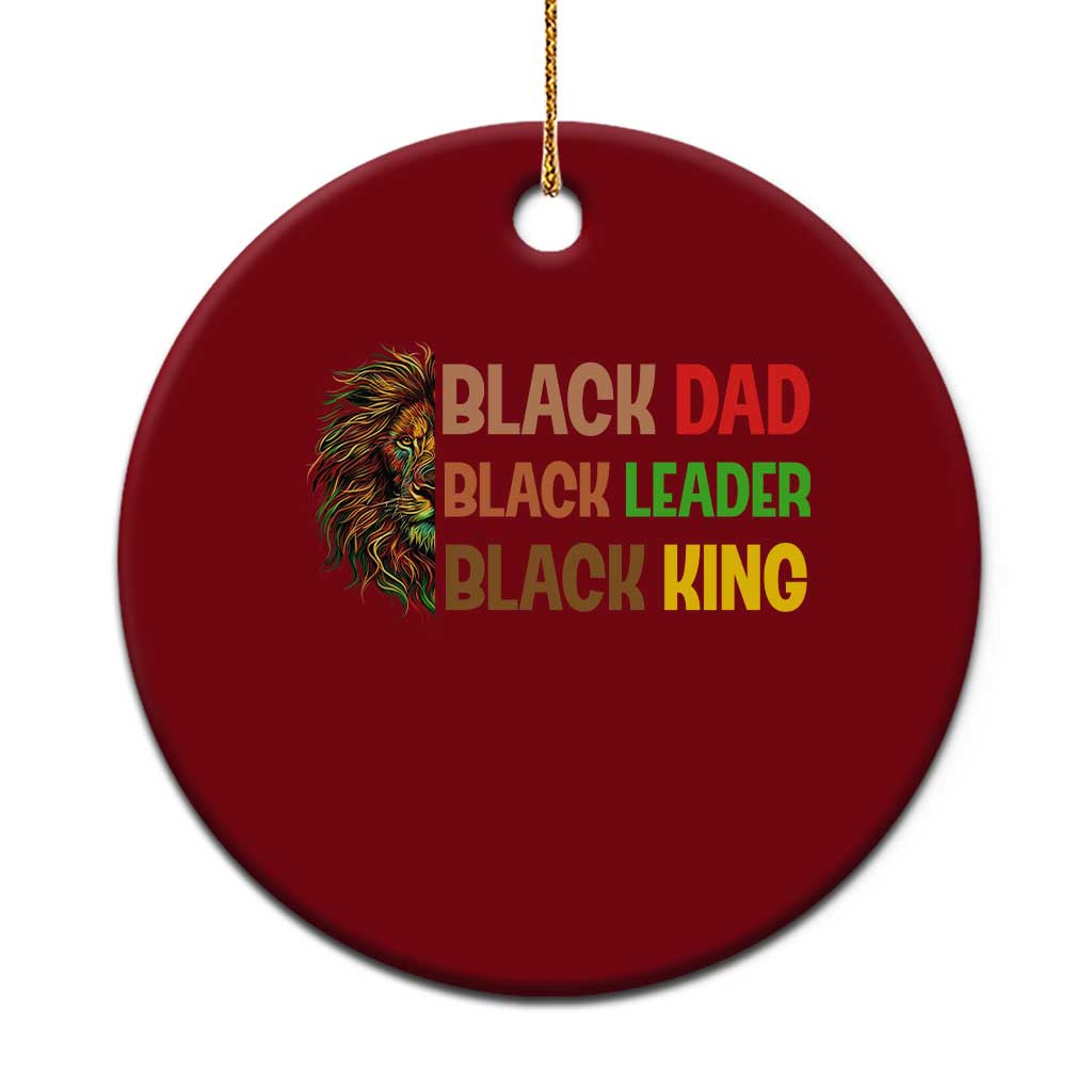 Black Affrican Melanin Ceramic Ornament Lion Father Day Dad Leader Black King TS14 1pc Red Print Your Wear