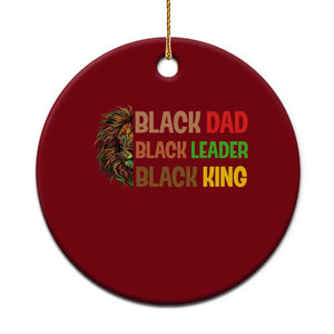Black Affrican Melanin Ceramic Ornament Lion Father Day Dad Leader Black King TS14 1pc Red Print Your Wear