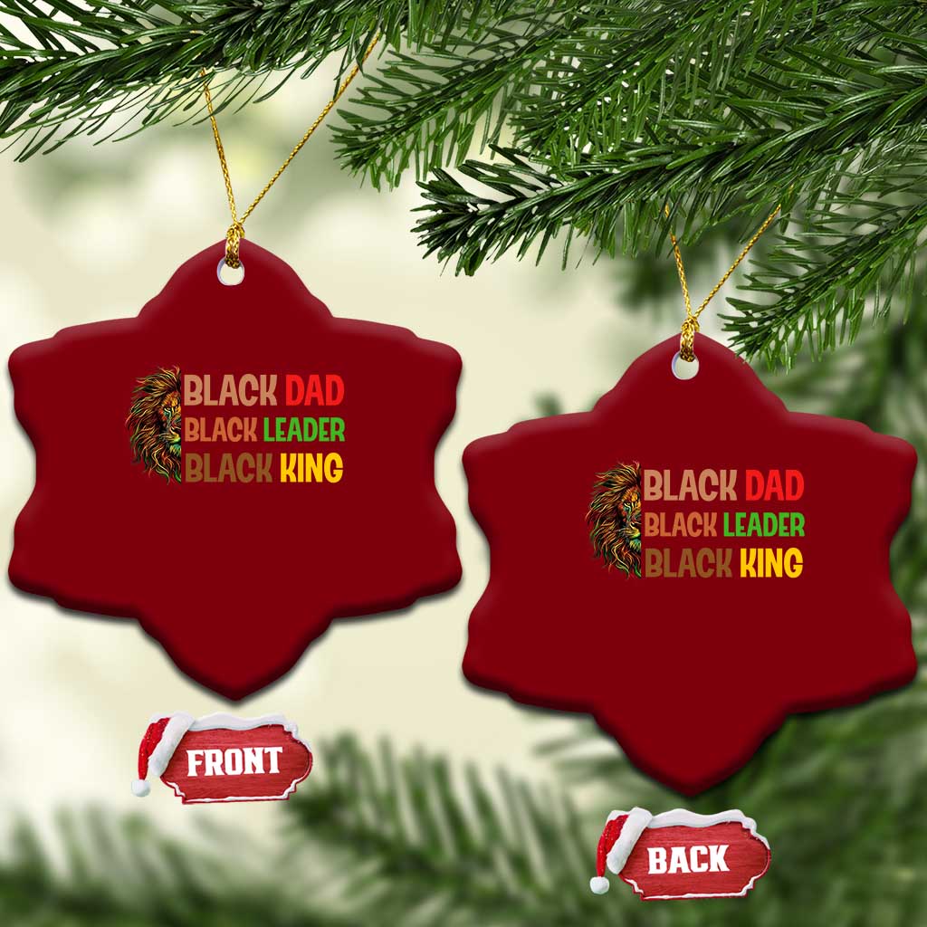 Black Affrican Melanin Ceramic Ornament Lion Father Day Dad Leader Black King TS14 Print Your Wear