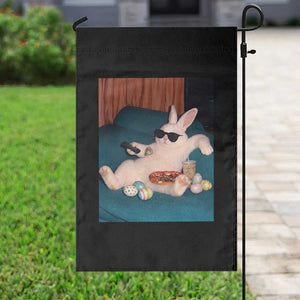 Easter Bunny Iced Coffee Garden Flag Funny Animal Meme TS14 Print Your Wear