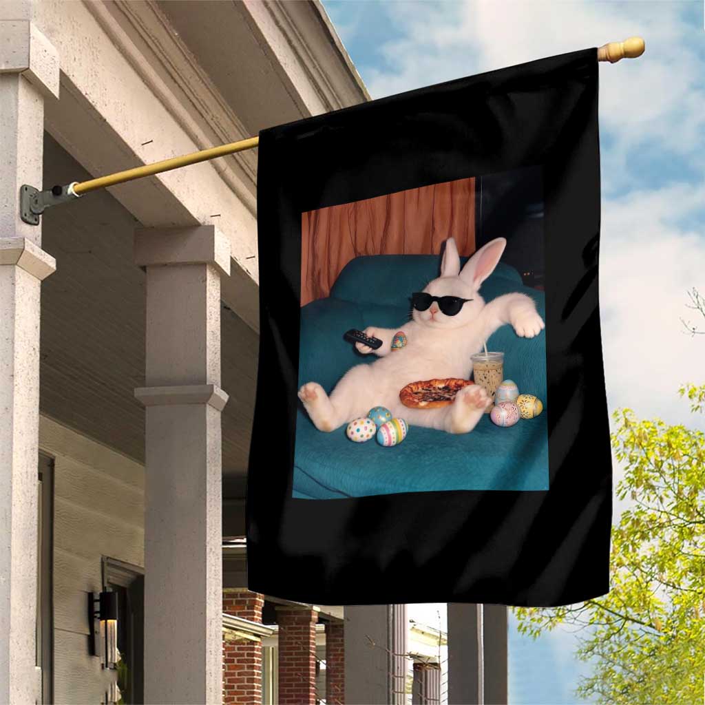 Easter Bunny Iced Coffee Garden Flag Funny Animal Meme TS14 Print Your Wear