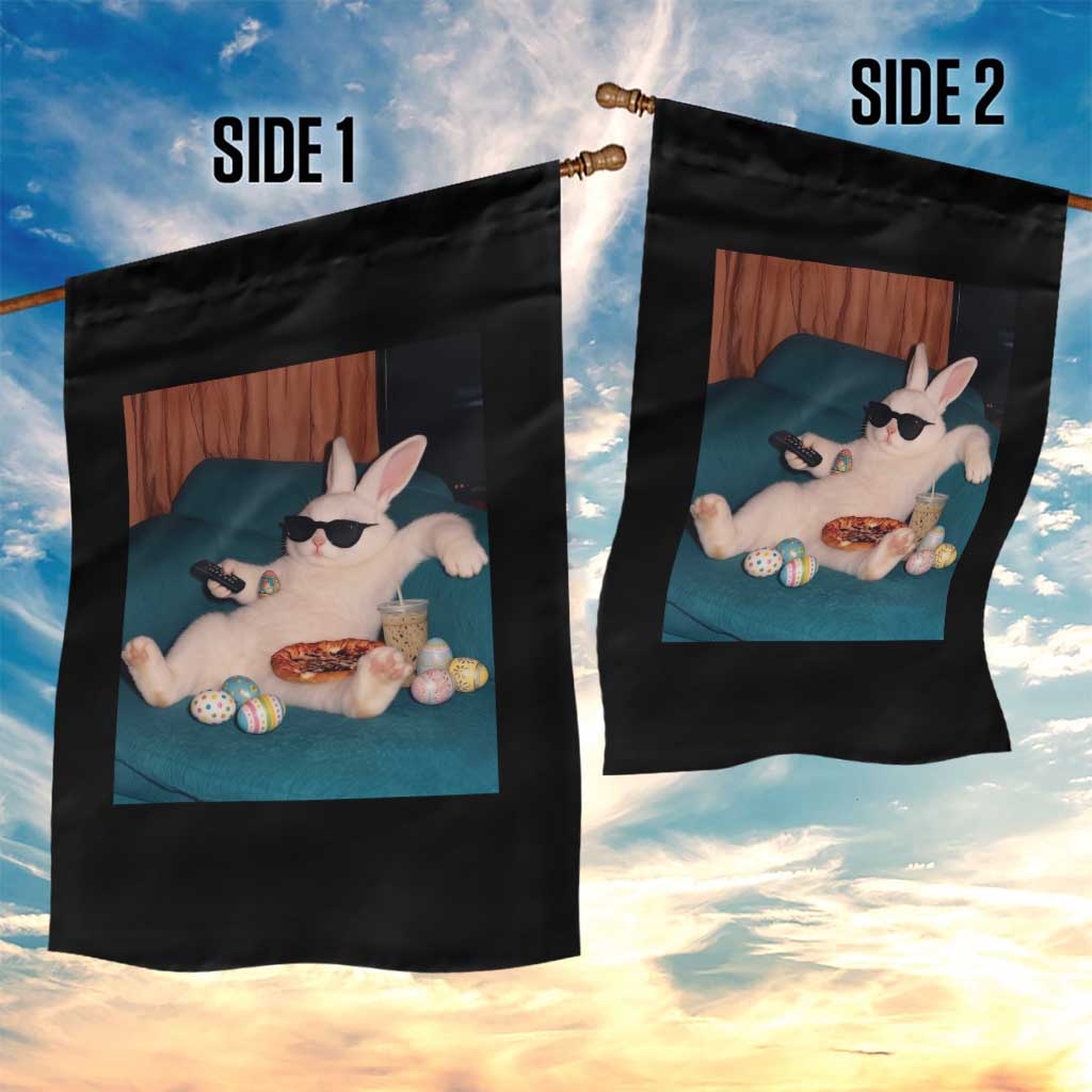 Easter Bunny Iced Coffee Garden Flag Funny Animal Meme TS14 Print Your Wear