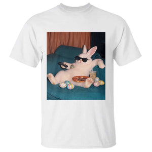 Easter Bunny Iced Coffee T Shirt Funny Animal Meme TS14 White Print Your Wear