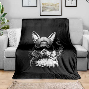 Funny Easter Bunny Smoking Meme Throw Blanket TS14 Print Your Wear