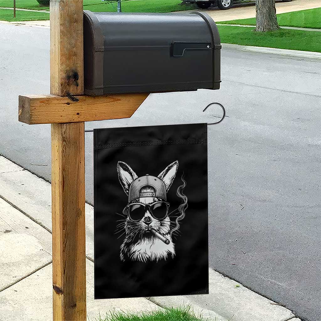 Funny Easter Bunny Smoking Meme Garden Flag TS14 Print Your Wear