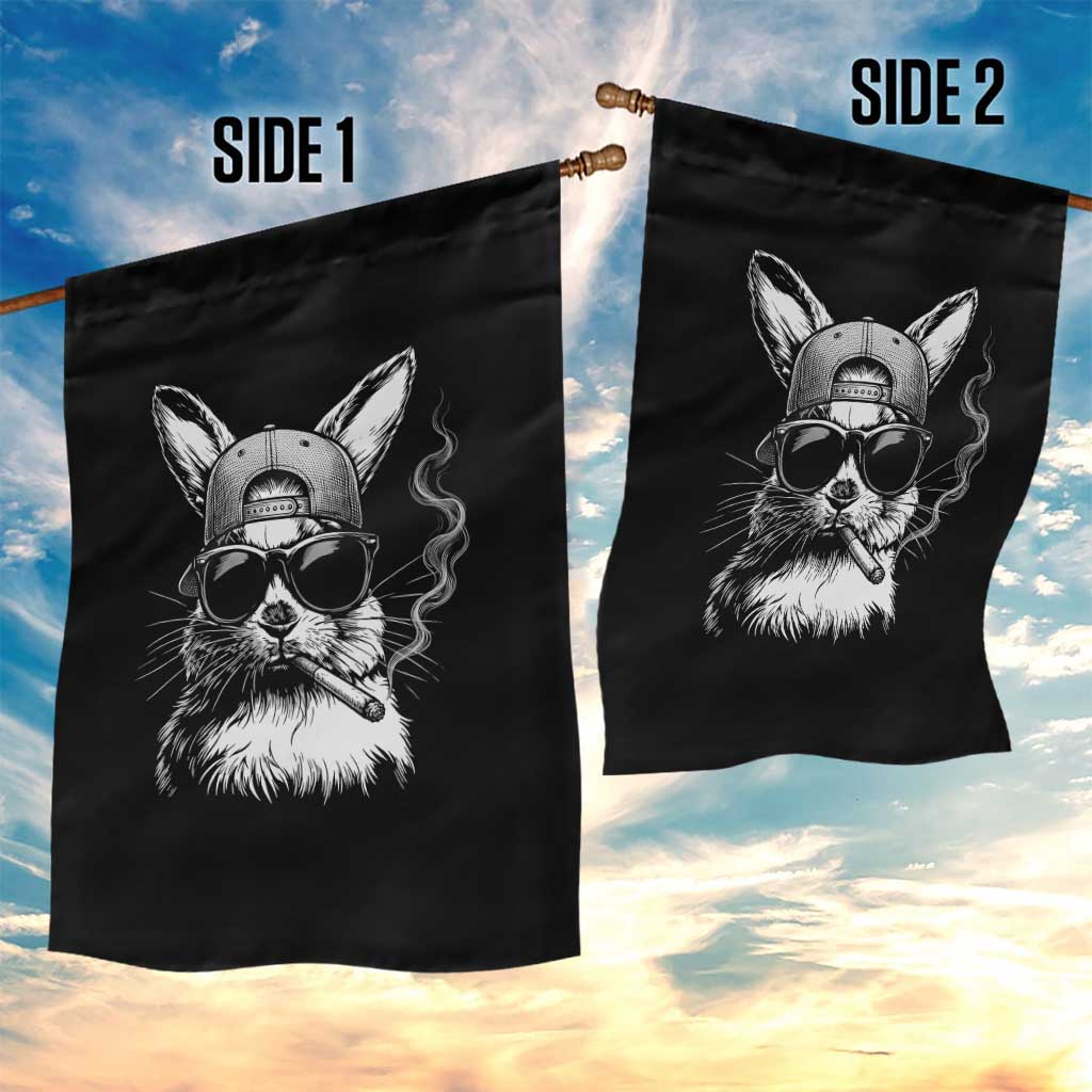 Funny Easter Bunny Smoking Meme Garden Flag TS14 Print Your Wear