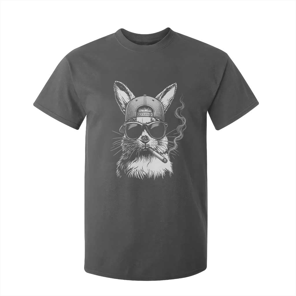 Funny Easter Bunny Smoking Meme T Shirt For Kid TS14 Dark Heather Print Your Wear