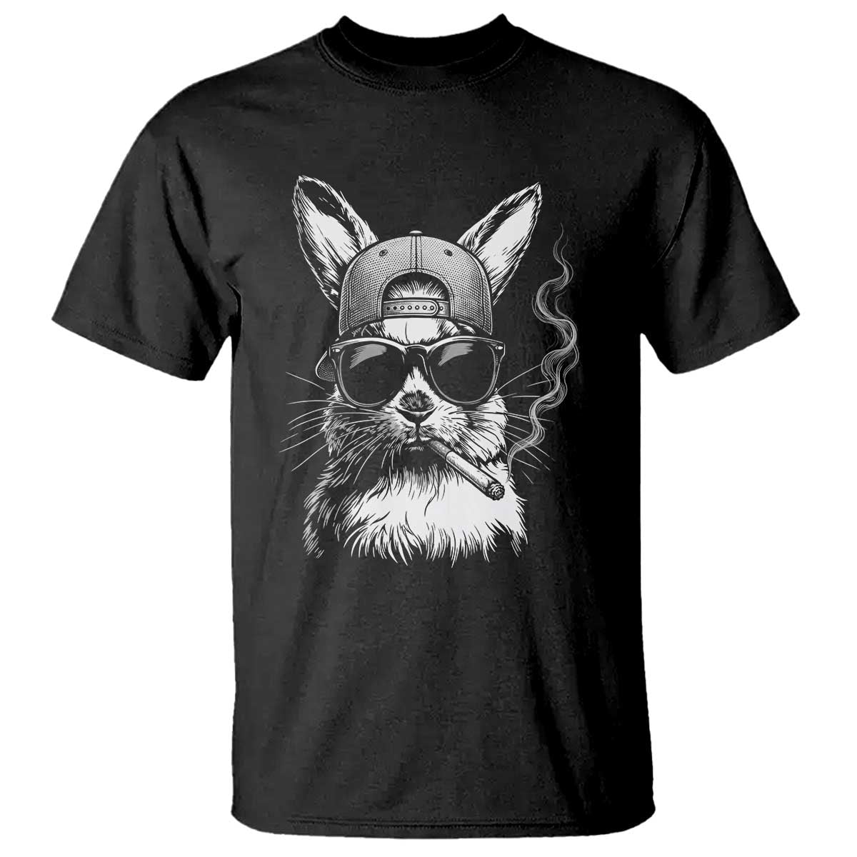 Funny Easter Bunny Smoking Meme T Shirt TS14 Black Print Your Wear