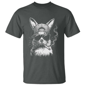 Funny Easter Bunny Smoking Meme T Shirt TS14 Dark Heather Print Your Wear