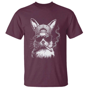 Funny Easter Bunny Smoking Meme T Shirt TS14 Maroon Print Your Wear